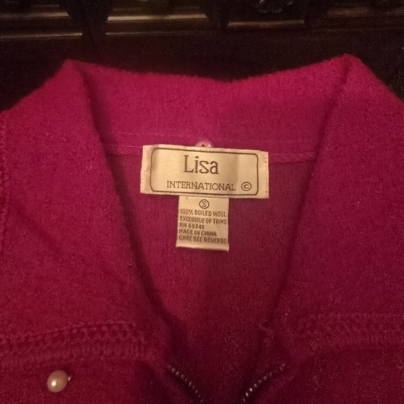 L.L. Bean red Vest with Snowflake Embroidery - Picture 2 of 2